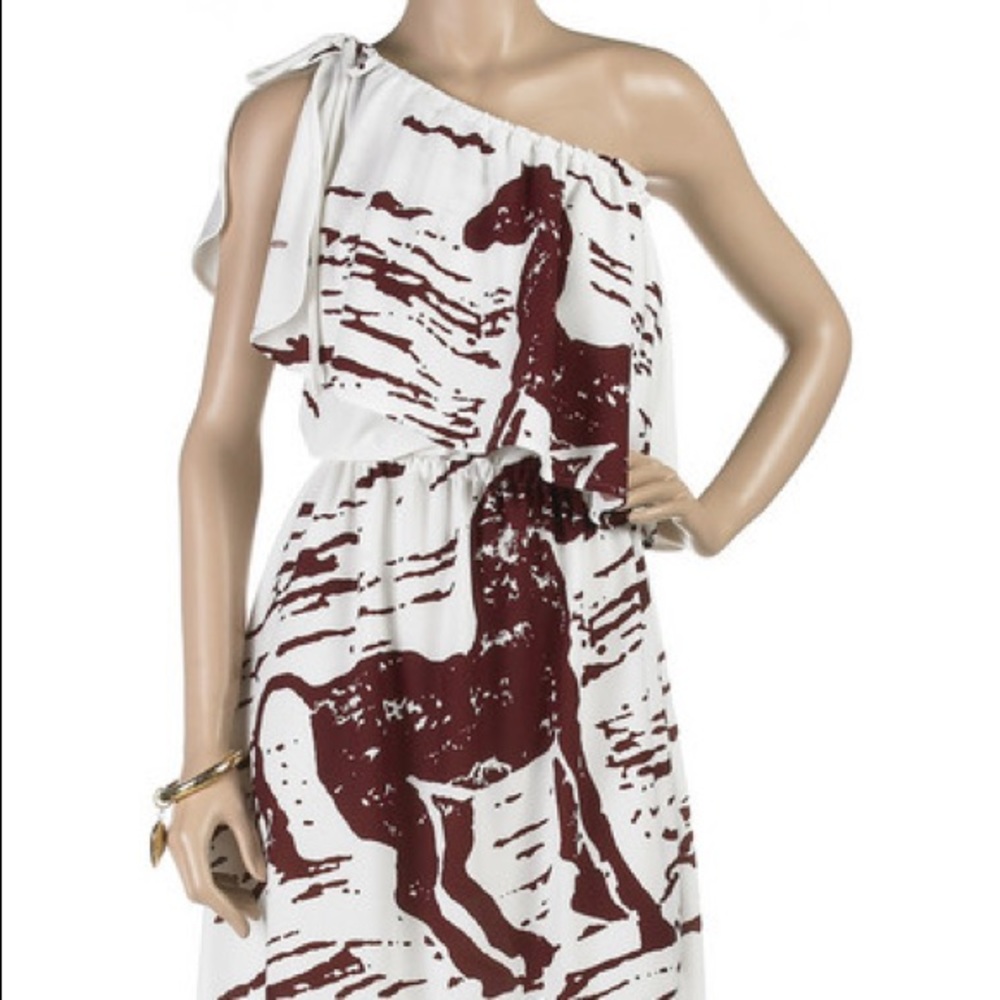 Small Tibi Trojan Horse One-Shoulder Toga Dress